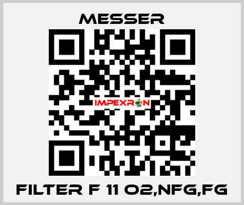 FILTER F 11 O2,NFG,FG Messer