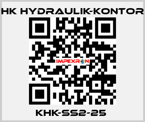  KHK-SS2-25  HK HYDRAULIK-KONTOR