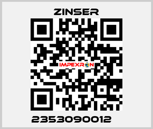 2353090012    Zinser