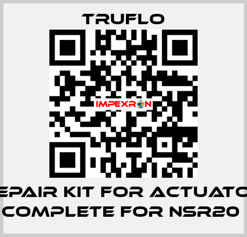 Repair Kit For Actuator Complete For NSR20  TRUFLO