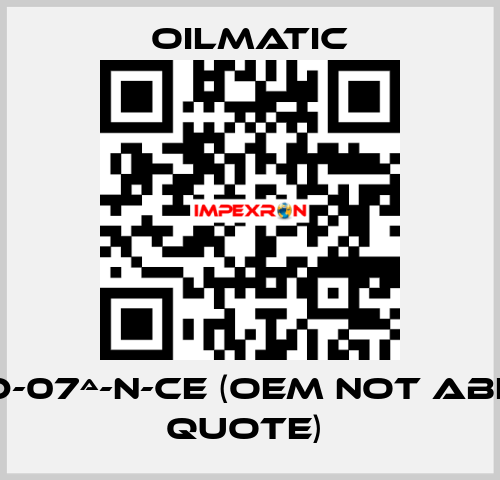 MRSD-07ª-N-CE (OEM not able to quote)  OILMATIC