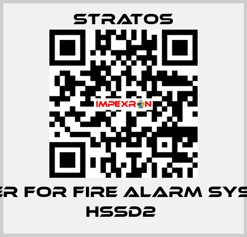 FILTER FOR FIRE ALARM SYSTEM HSSD2  Stratos