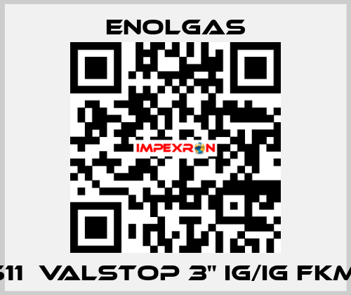 H0141S11  VALSTOP 3" IG/IG FKM PN16  Enolgas