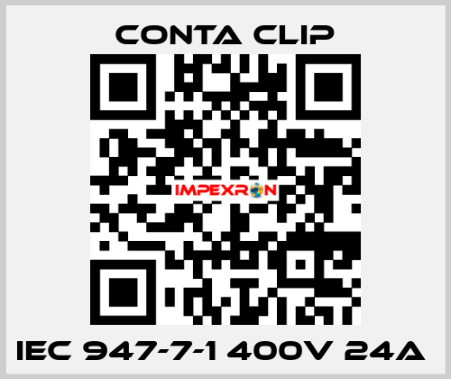 IEC 947-7-1 400V 24A  Conta Clip