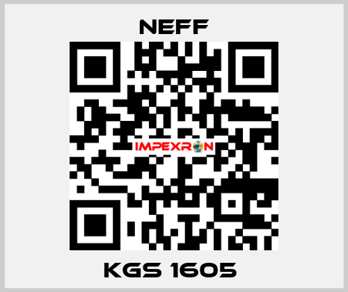 KGS 1605  Neff