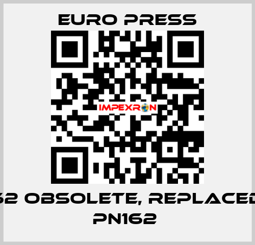 PL162 obsolete, replaced by PN162  Euro Press