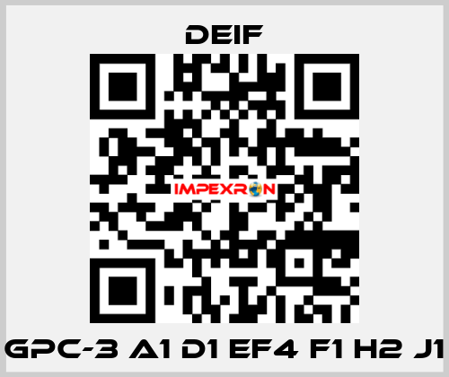 GPC-3 A1 D1 EF4 F1 H2 J1 Deif