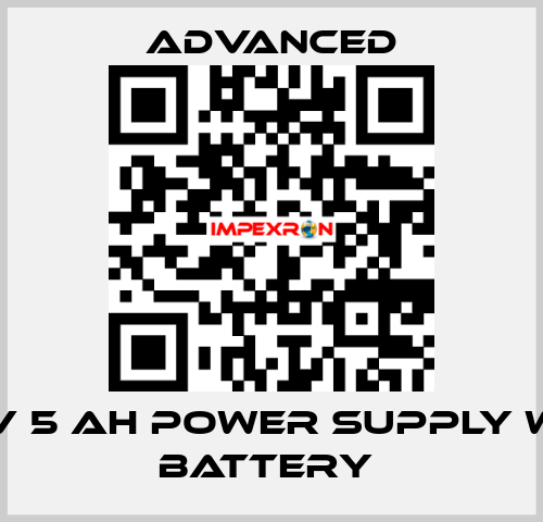 24 V 5 Ah Power Supply with Battery  Advanced