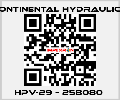 HPV-29 – 258080  Continental Hydraulics