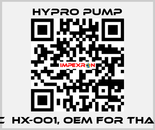 5331 C  HX-OO1, OEM for Tharsus Hypro Pump