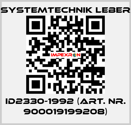 ID2330-1992 (art. nr. 900019199208) Systemtechnik LEBER