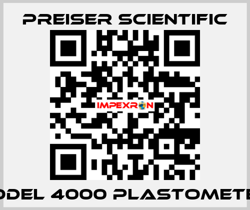 Model 4000 Plastometer  Preiser Scientific