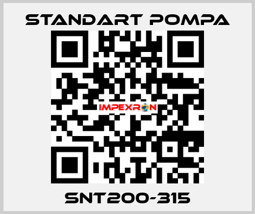 SNT200-315 STANDART POMPA