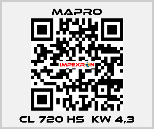 CL 720 HS  kW 4,3 Mapro