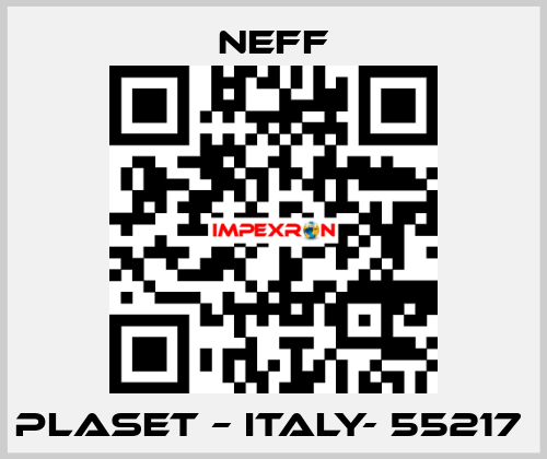 PLASET – ITALY- 55217  Neff