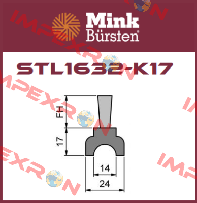 STL1632-K17 Mink Bürsten