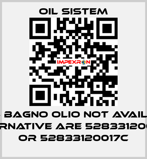 90 04 BAGNO OLIO not available, alternative are 52833120099B or 52833120017C Oil Sistem