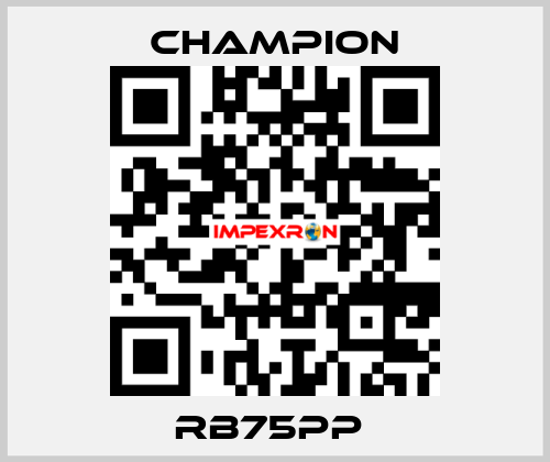 RB75PP  Champion