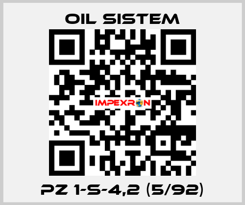 PZ 1-S-4,2 (5/92) Oil Sistem