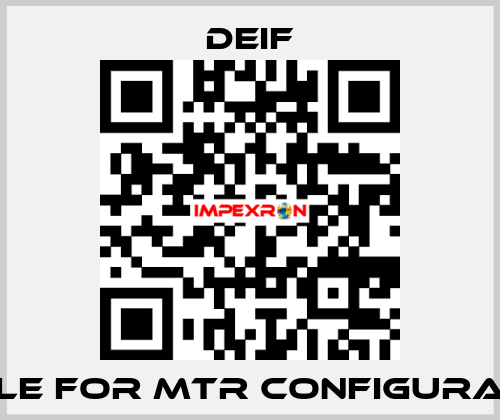 Cable for MTR configuration Deif