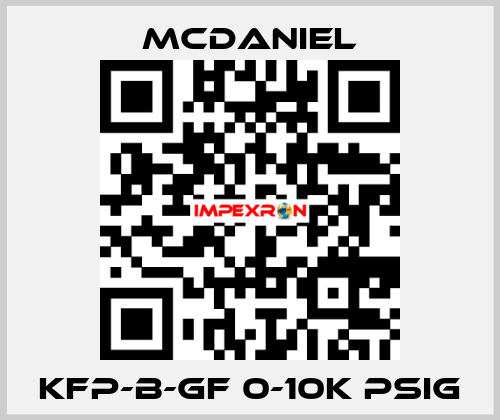 KFP-B-GF 0-10K PSIg McDANIEL