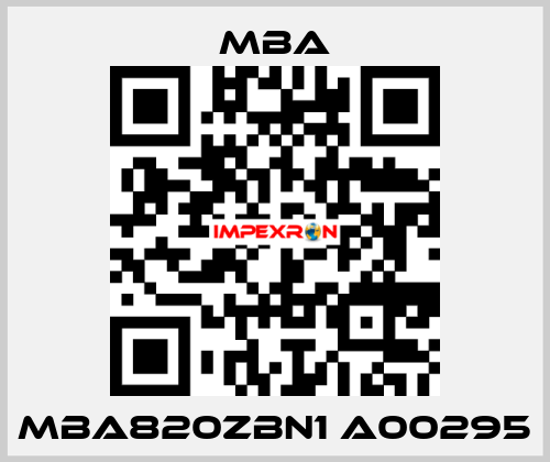 MBA820ZBN1 A00295 MBA