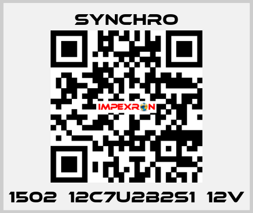 1502‑12C7U2B2S1‑12V SYNCHRO