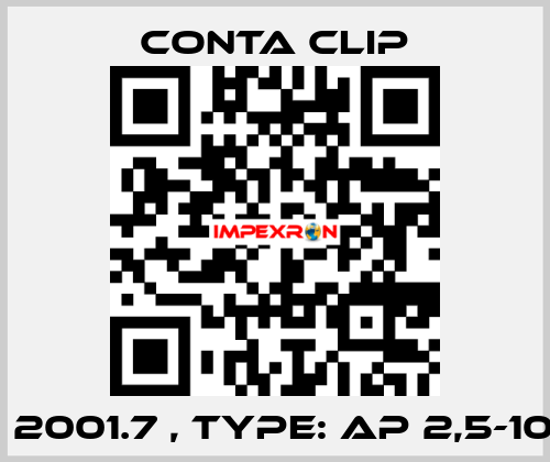 P/N: 2001.7 , Type: AP 2,5-10 WH Conta Clip