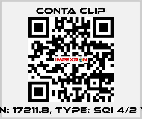 P/N: 17211.8, Type: SQI 4/2 YE Conta Clip