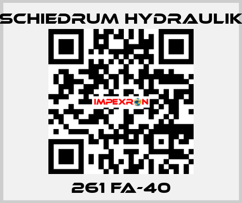 261 FA-40 SCHIEDRUM HYDRAULIK