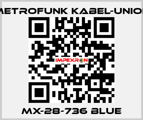 MX-28-736 blue METROFUNK KABEL-UNION