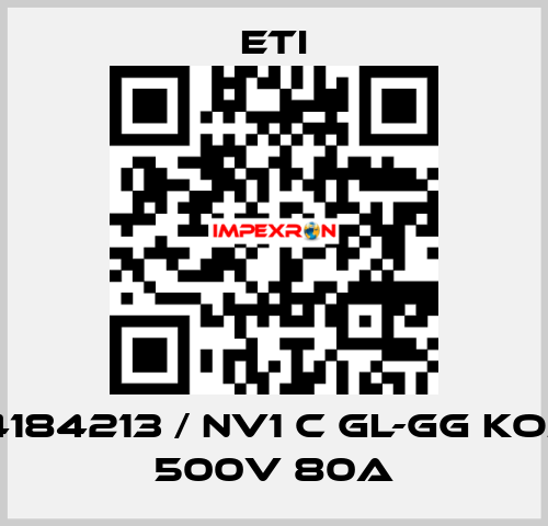 004184213 / NV1 C gL-gG KOMBI 500V 80A Eti