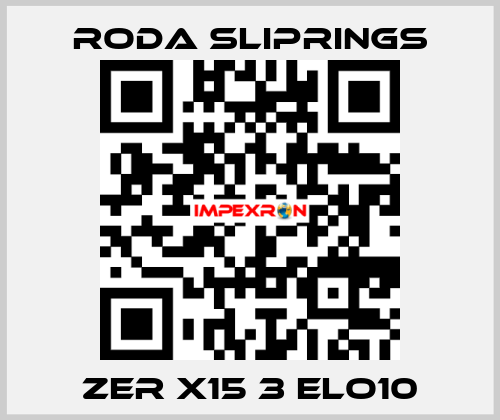 ZER X15 3 ELO10 Roda Sliprings