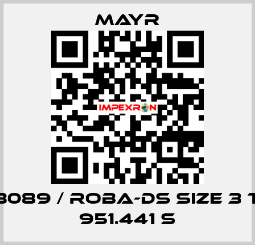 8263089 / ROBA-DS Size 3 Type 951.441 S Mayr