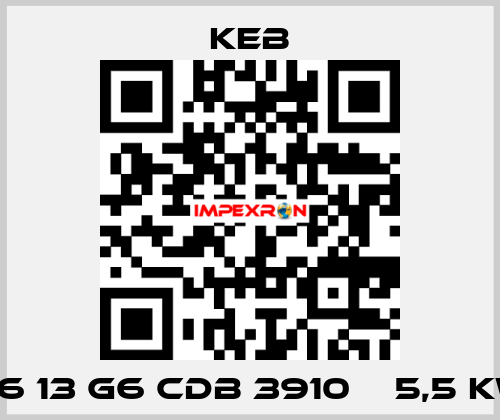 G6 13 G6 CDB 3910 В 5,5 kW KEB