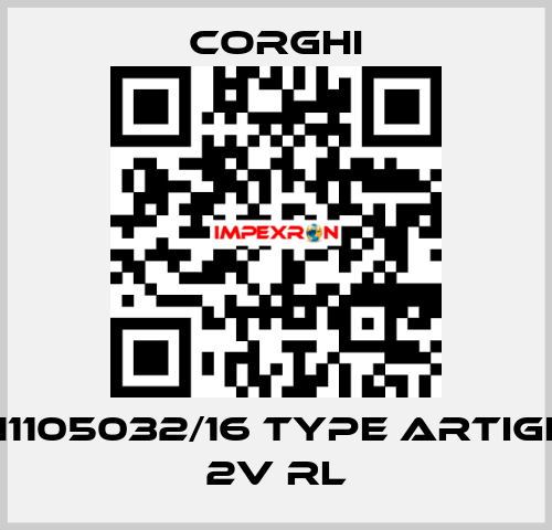 Nr. 0-11105032/16 Type ARTIGLIO 50 2V RL Corghi