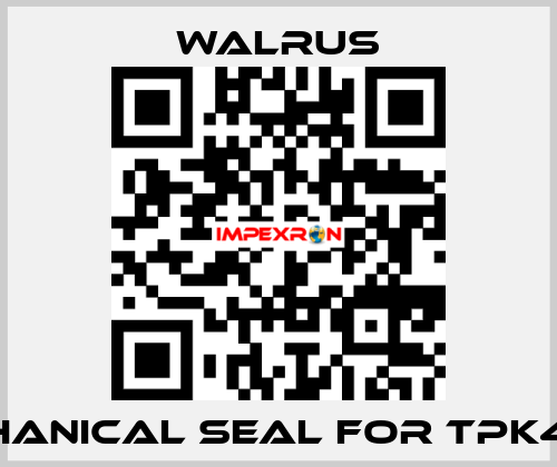 Mechanical seal for TPK4T3-3 Walrus