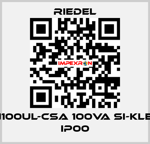 RSTN100UL-CSA 100VA Si-Klemme IP00 Riedel