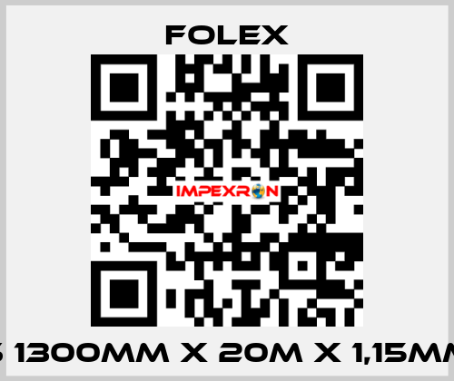 S 1300mm x 20m x 1,15mm Folex