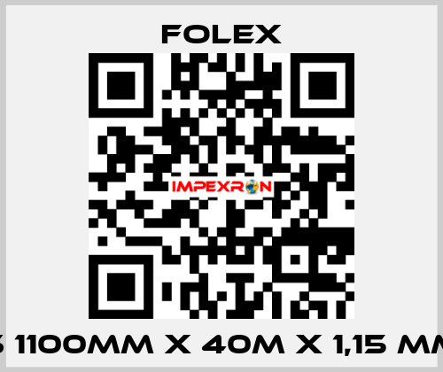 S 1100mm x 40m x 1,15 mm Folex