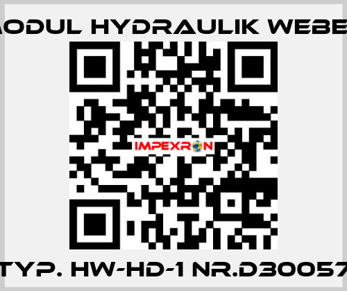 Typ. HW-HD-1 Nr.D30057 MODUL HYDRAULIK WEBER