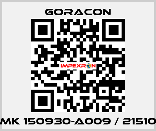 MK 150930-A009 / 21510 GORACON