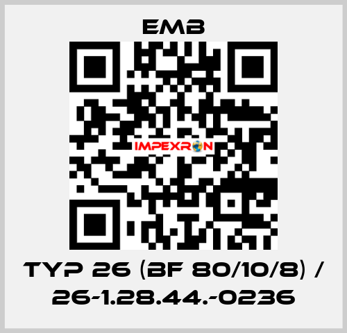 Typ 26 (BF 80/10/8) / 26-1.28.44.-0236 Emb