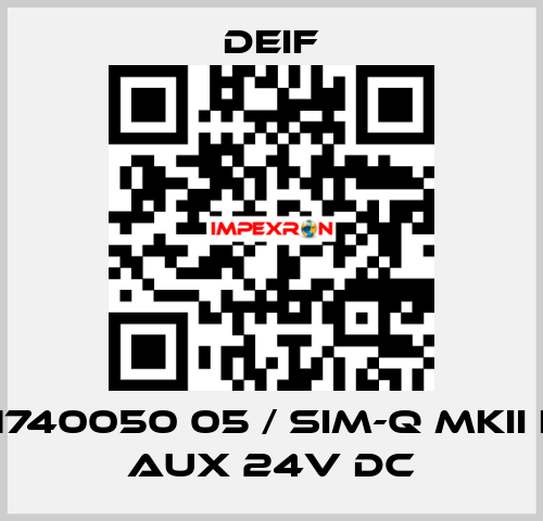 2961740050 05 / SIM-Q MKII LF, V aux 24V DC Deif