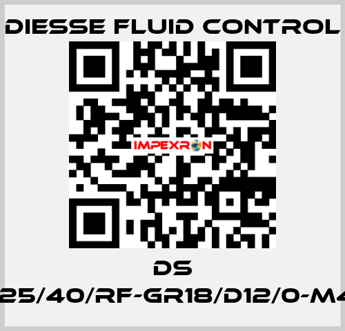 DS LG-RBR17-25/40/RF-GR18/D12/0-M425-CS/CS DIESSE Fluid Control