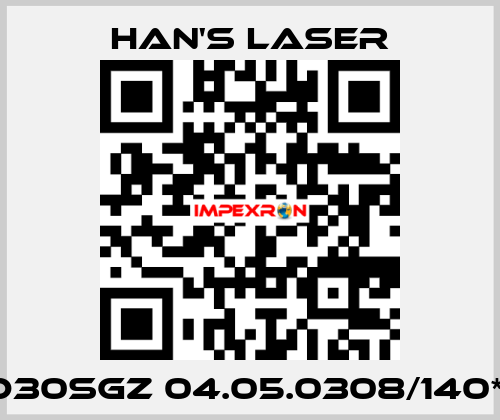 CO2-D30SGZ 04.05.0308/140*140/B Han's Laser