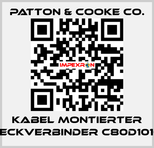 Kabel montierter Steckverbinder C80D1016x Patton & Cooke Co.