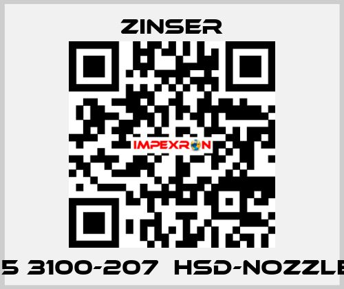 235 3100-207  HSD-nozzles  Zinser