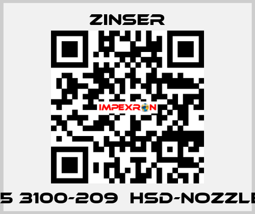 235 3100-209  HSD-nozzles  Zinser