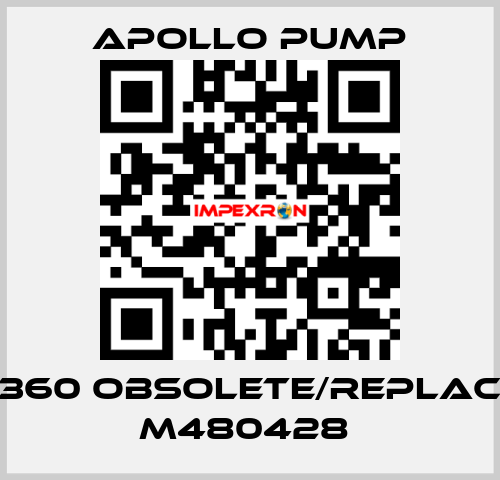 M480360 obsolete/replaced by M480428  Apollo pump